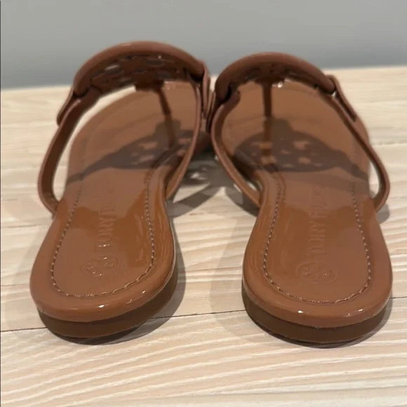 Brown Sandals Tory Burch Leather Size 7.5 - Picture 3 of 6